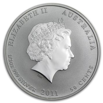 Australië Lunar 2 Haas 2011 1/2 ounce silver